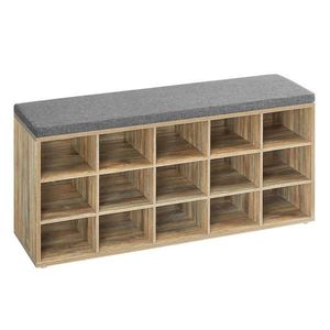 MID.YOU LAVICA NA TOPÁNKY, hnedá, sivá, 105/48/30 cm vyobraziť