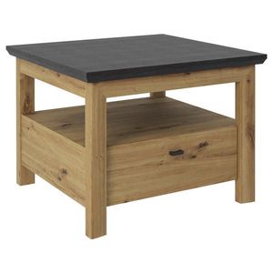 Hom`in PRÍRUČNÝ STOLÍK, tmavosivá, dub artisan vyobraziť