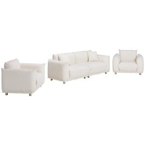 Livetastic SEDACIA ZOSTAVA, textil, biela vyobraziť