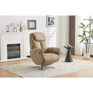 Livetastic MASÁŽNE KRESLO, textil, koža, taupe vyobraziť