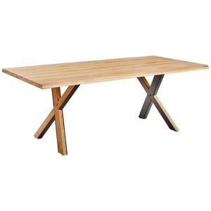 Linea Natura JEDÁLENSKÝ STÔL, divoký dub, čierna, farba duba, 200/100/76 cm vyobraziť