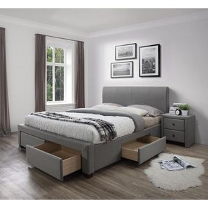 Čalúnená posteľ Modena 160x200 dvojposteľ - šedá vyobraziť