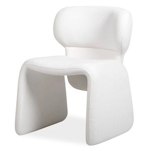 Designová jídelní židle Nabila bouclé bílá vyobraziť