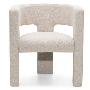 Designové křeslo Alpah bouclé světle béžové vyobraziť