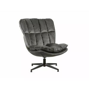 Designové otočné křeslo Vesta šedé/černé vyobraziť