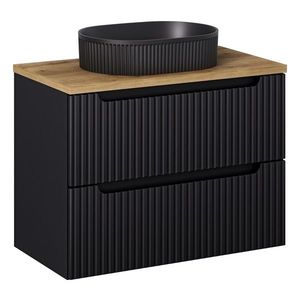 Umyvadlová skříňka Nova Black D2 82-80-2S černá vyobraziť
