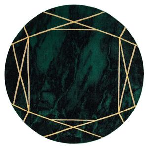 Kulatý koberec ESTEMA MARBLE2 láhvově zelený vyobraziť