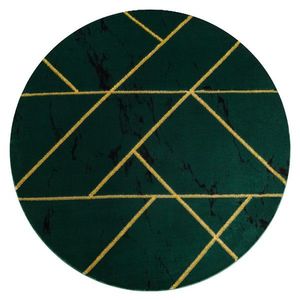 Kulatý koberec ESTEMA MARBLEGEO láhvově zelený vyobraziť
