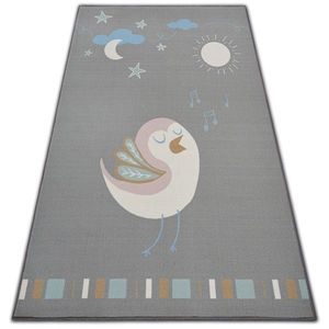 Kusový koberec LOKO Bird sivý vyobraziť