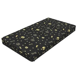 Matrace pro psy SLOOKE 101x55x4 cm černá/zlaté tlapky vyobraziť