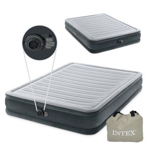 Nafukovací matrac s automatickou pumpou DELUXE III sivá vyobraziť