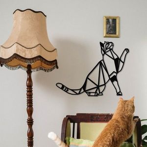 Nástěnná dekorace Cat Metal černá vyobraziť
