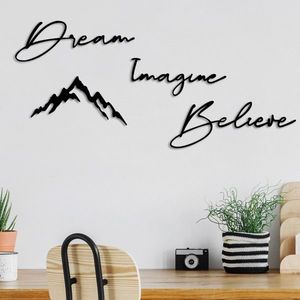 Nástěnná kovová dekorace Amazing Believe černá vyobraziť