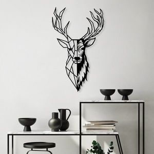 Nástěnná kovová dekorace Red Deer 2 černá vyobraziť