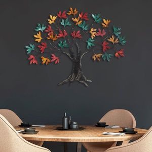 Nástěnná kovová dekorace Yggdrasil vícebarevná vyobraziť