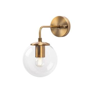 Nástěnná lampa Viran vintage zlatá/čiré sklo vyobraziť