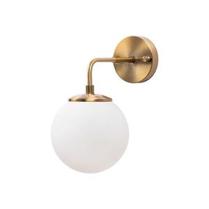 Nástěnná lampa Viran vintage zlatá/mléčné sklo vyobraziť