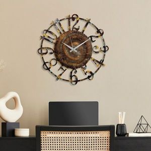 Nástěnné kovové hodiny Clock 15 - 1 vícebarevné vyobraziť