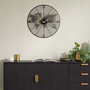 Nástěnné kovové hodiny Coordinate černé vyobraziť