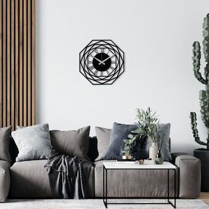 Nástěnné kovové hodiny Enzoclock S012 černé vyobraziť