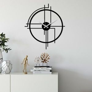 Nástěnné kovové hodiny Minimal černé vyobraziť