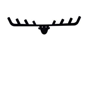 Nástěnný kovový věšák Antler 66 cm černý vyobraziť