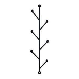 Nástěnný kovový věšák Rod 94 cm černý vyobraziť
