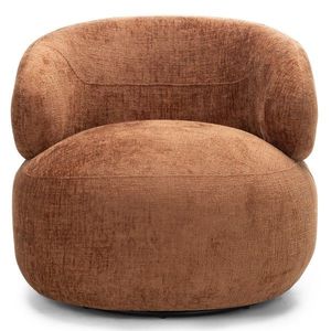 Otočné designové křeslo Rumble měděné vyobraziť