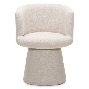 Otočné designové křeslo Yato bouclé světle béžové vyobraziť