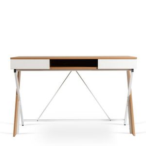 Psací stůl Rea 120 cm dub zlatý/bílý vyobraziť
