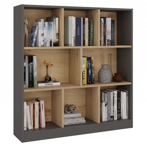 Regál Fiesta 8P 100 cm antracit/dub artisan vyobraziť
