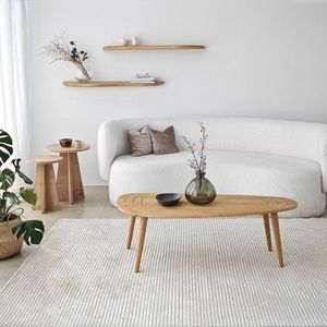 Sada 2 ks nástěnných polic WAVY dub vyobraziť