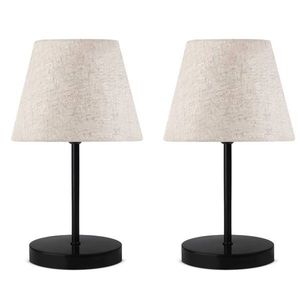 Sada 2 ks stolních lamp Gigi krémová/černá vyobraziť