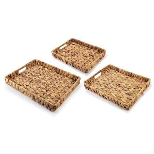 Sada 3 ks podnosů AMPARO vodní hyacint natural vyobraziť