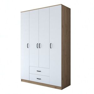 Šatní skříň BA 112 140 cm ořech/bílá vyobraziť