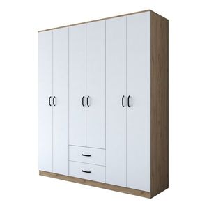 Šatní skříň BA 113 180 cm ořech/bílá vyobraziť