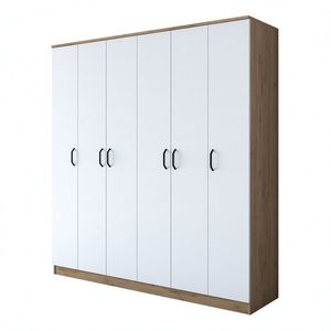 Šatní skříň BA 114 180 cm ořech/bílá vyobraziť