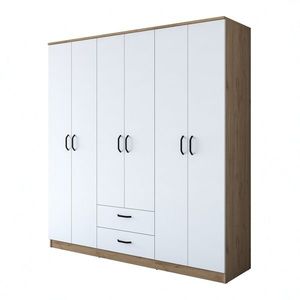 Šatní skříň BA 115 180 cm ořech/bílá vyobraziť