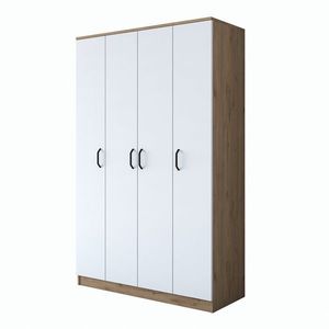 Šatní skříň BA 116 120 cm ořech/bílá vyobraziť