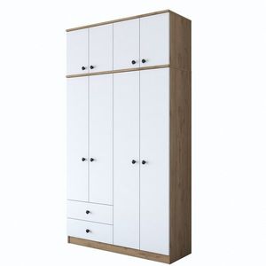 Šatní skříň BA 121 120 cm ořech/bílá vyobraziť