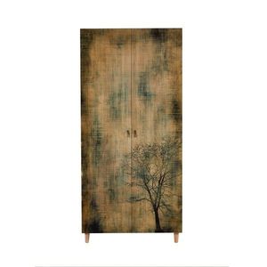 Šatní skříň Stil 90 cm dub sonoma/strom vyobraziť