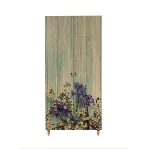 Šatní skříň Stil 90 cm dub sonoma/zelená vyobraziť