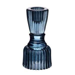 Skleněný svícen PATRICIA BLUE 5, 1x10, 2 cm modrý vyobraziť