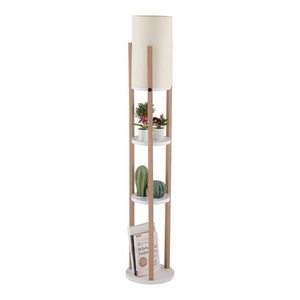 Stojací lampa Nora II bílá/dub přírodní vyobraziť