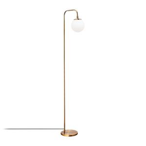 Stojací lampa Viran vintage zlatá/mléčná vyobraziť