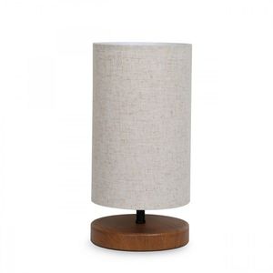 Stolní lampa Baras krémová/hnědá vyobraziť