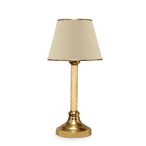 Stolní lampa Denis béžová/zlatá vyobraziť