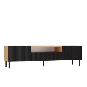 TV stolek KAMA 160 cm dub artisan/černý vyobraziť
