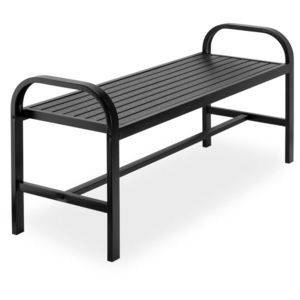 Zahradní lavička Sobo 124 cm černá vyobraziť
