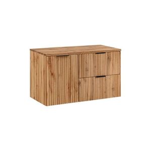 Závěsná skříňka Casad s deskou 100 cm dub wotan vyobraziť